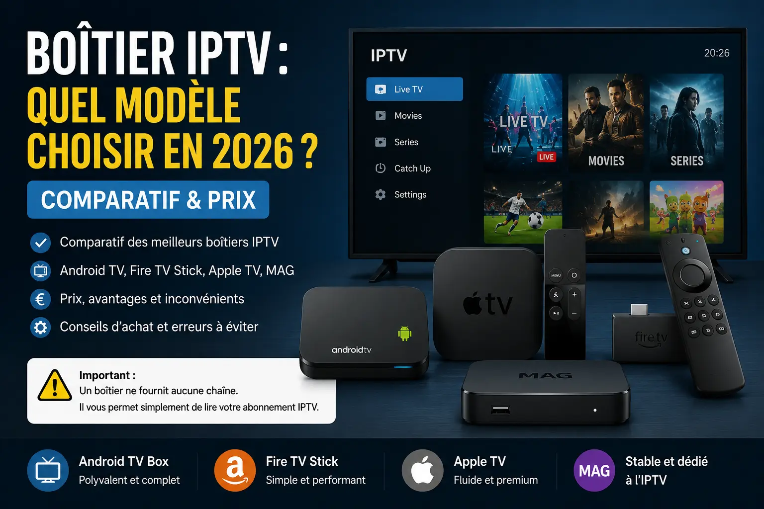 Boîtier IPTV : lequel choisir