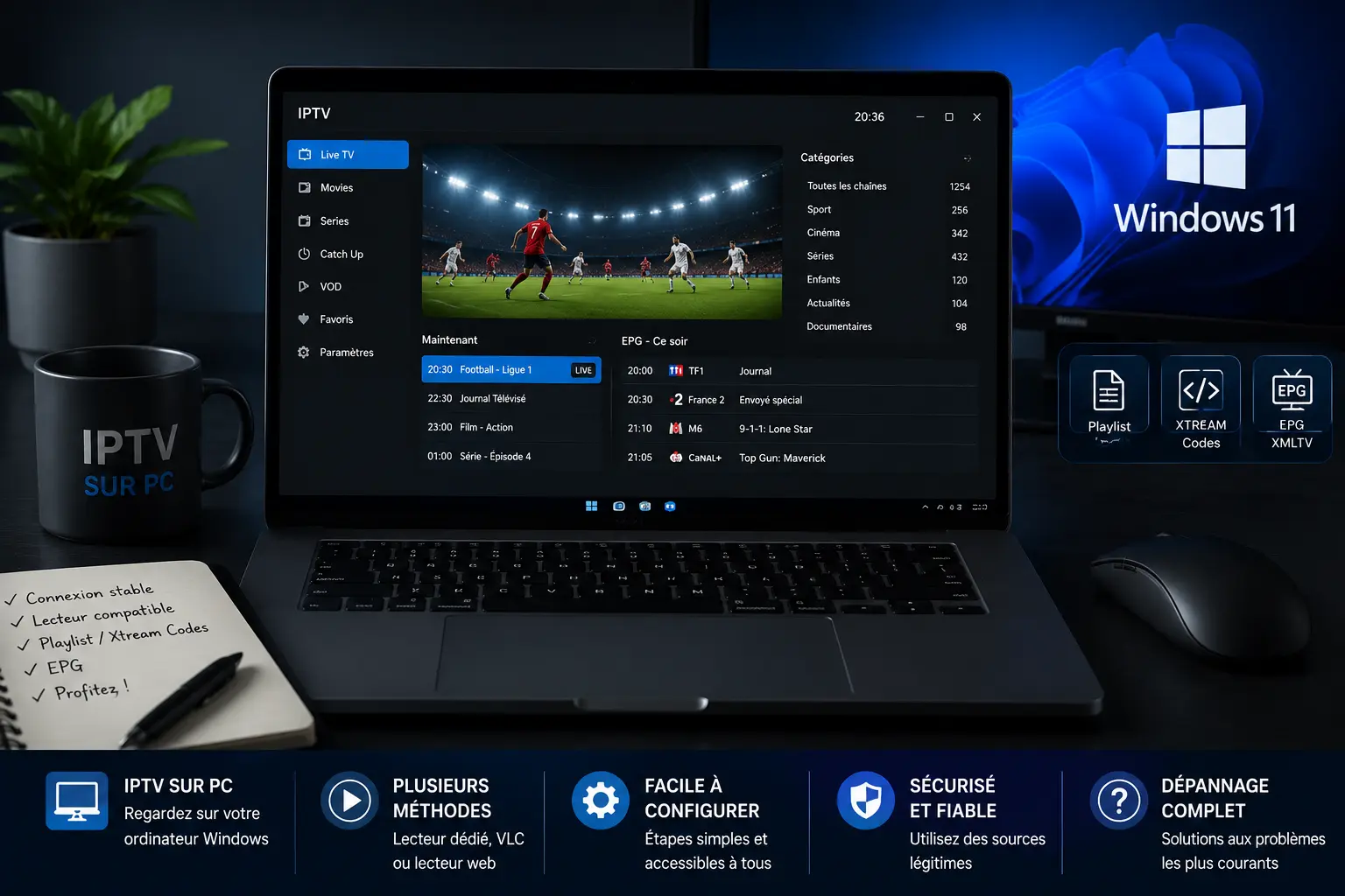 IPTV sur PC Windows