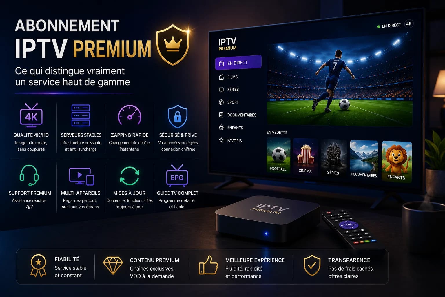 Abonnement IPTV premium