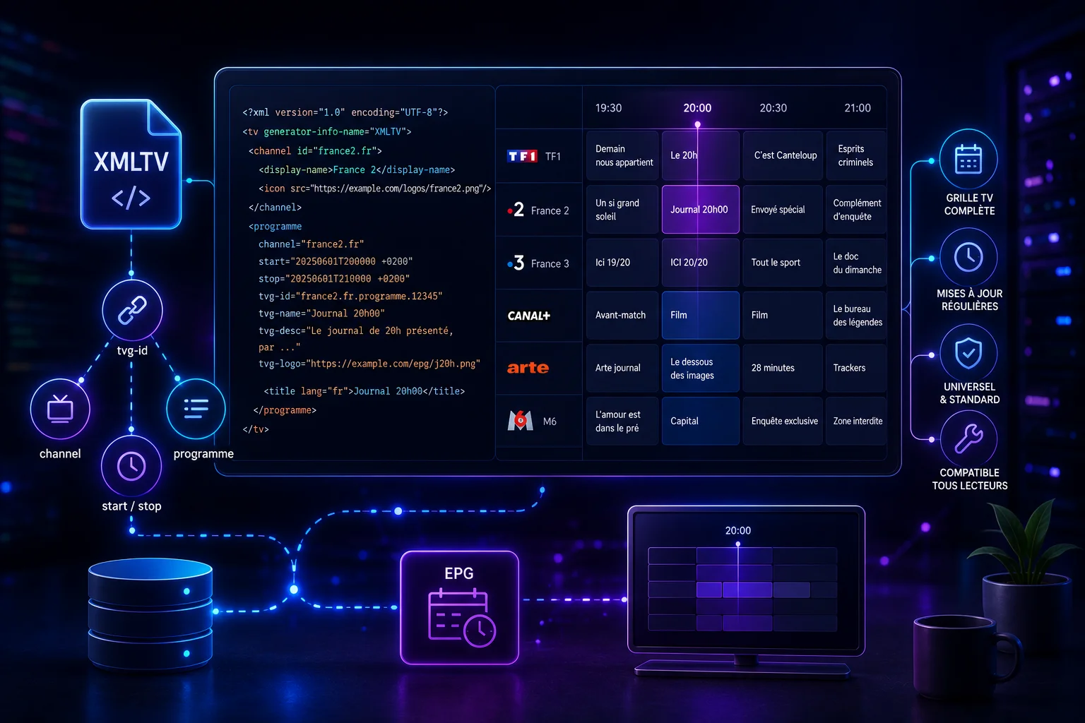 XMLTV (données EPG)